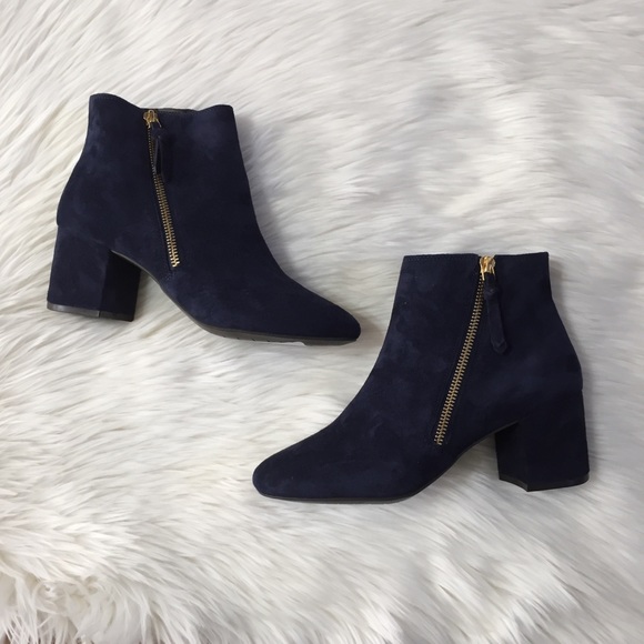 cole haan saylor suede ankle booties